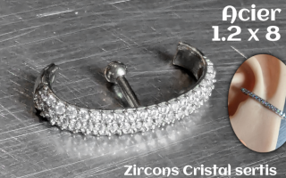 1.2 x 8 - Acier- zircons sertis