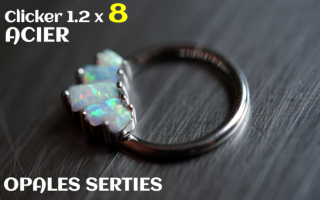 Clicker 1.2 x 8 - Acier - opales serties
