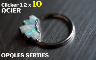 Clicker 1.2 x 10 - Acier - opales serties
