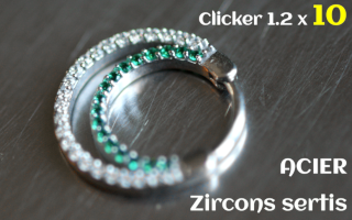 Clicker 1.2 x 10 Acier - zircons sertis