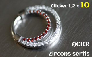 Clicker 1.2 x 10 Acier - zircons sertis