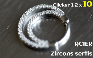 Clicker 1.2 x 10 Acier - zircons sertis