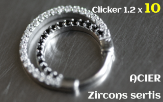 Clicker 1.2 x 10 Acier - zircons sertis
