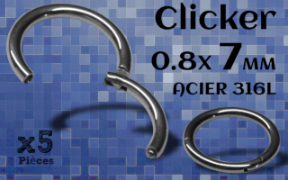 Clicker acier 0.8x7