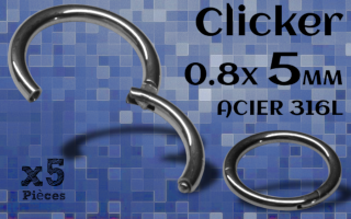 Clicker acier 0.8x5