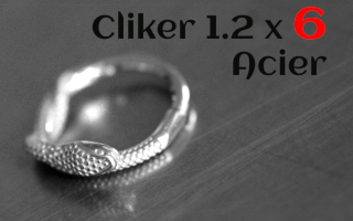 clicker 1.2 x 6 Acier serpent