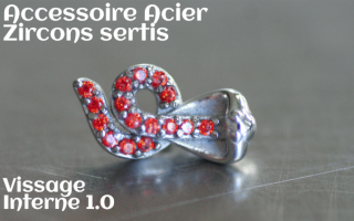 Accessoires Acier zircon serti