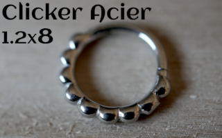 clicker Acier 1.2 x 8