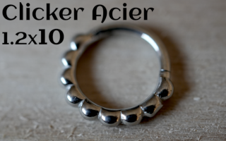 clicker Acier 1.2 x 10