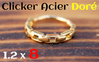 Clicker 1.2x8 Acier Dore