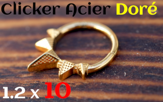 Clicker 1.2x10 Acier Dore