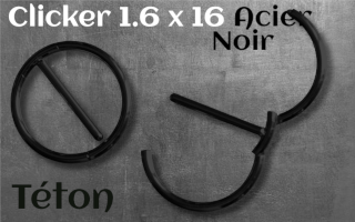 clicker teton 1.6x14 Acier Noir