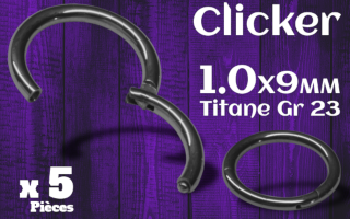 Clicker titane 1.0x9