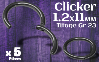 Clicker titane 1.2x11