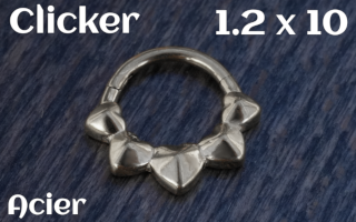 Clicker Acier 1.2 x 10