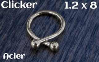 Clicker Acier 1.2 x 8