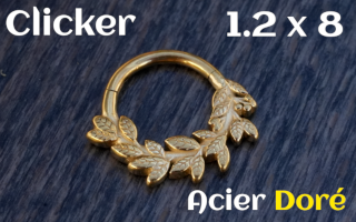 Clicker Acier dore 1.2 x 8