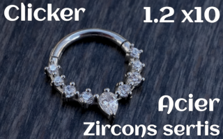 Clicker Acier 1.2 x 10 zircon sertis