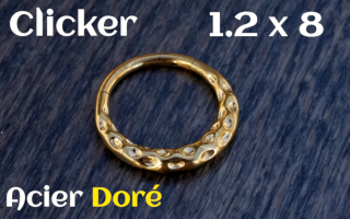 Clicker 1.2x8 Acier Dore