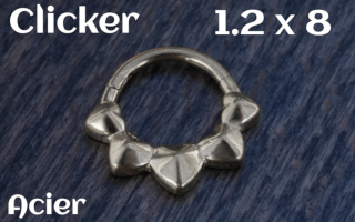 Clicker 1.2x8 Acier