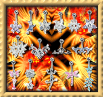 lot de bananes argent 925 poinconnees - barre et boule superieure acier -