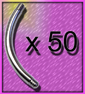 lot de 50 barres micro bananes 1.2x10