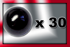 lot de boule acier anodise noir 1.6x5 (30pcs)