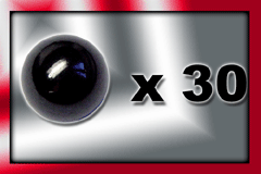 lot de boule acier anodise noir 1.6x4 (30pcs)