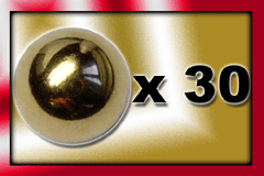 lot de boule acier anodise or 1.6x5 (30pcs)