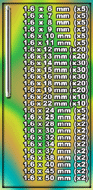 barre droite acier lot de 245 barre droite 1.6 mm acier 316 (6mmx5 - 7mmx5 - 8mmx5 - 9mmx5 - 10mmx5 - 11mmx5 - 12mmx20 - 13mmx20 - 14mmx30 - 15mmx30 (+2% de produit en plus)