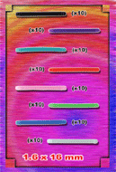 barre droite bioplastic 1.6 mm lot de 80 barre bioplastic 1.6x16mm (noir violet ciel rouge vert rose bleu transparent) 10 de chaque