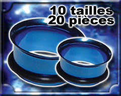 flesh tub acier anodize bleu