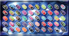 boules acryliques 1.2x3mm (50 paires)