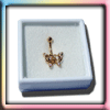 lot de 20 boites pour presentation en plastic blanc et fond blanc, avec couvercle en verre. dim 5x5x2 cm