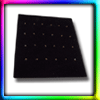 lot de 4 pr?sentoirs en feutrine 14x16cm pour 24 pieces chacun a clipser - trepieds escamotable.