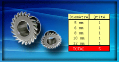 5 plugs acier laser cut blade