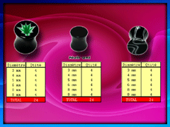 60 plugs acrylique noirs uni, cannabis et marbre