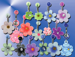 lot de 16 bananes acrylique - barre acier - taille standard - models varies - certaines couleurs peuvent varier