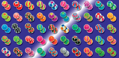 lot de 100 boules acryliques 1.6x5 mm (50 paires) identique a la photo