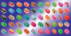 lot de 100 boules acryliques 1.2x3 mm (50 paires) identique a la photo