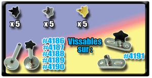 lot de 15 etoiles acier et acier anodise vissage americain 0.8mm - pour base (labret dermal, etc..) 1.2 mm externe.
