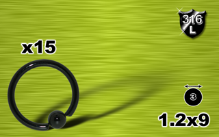 bcr acier 316l anodise noir 1.2x9 - boule 3mm