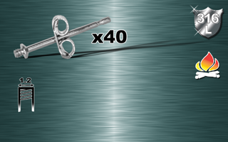 lot de 40 tiges et fermoir papillon acier pour accessoires vissables 1.2 mm.