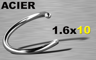 lot de 30 spiral acier 316l 1.6 x 10