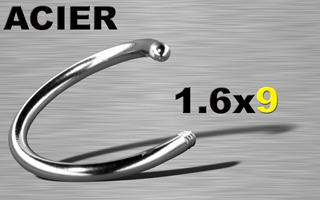 lot de 30 spiral acier 316l 1.6 x 9
