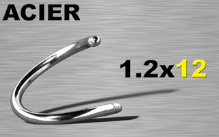 lot de 30 spiral acier 316l 1.2 x 12
