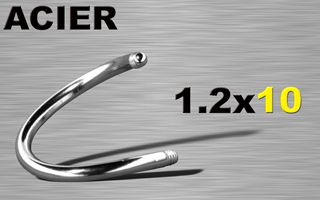 lot de 30 spiral acier 316l 1.2 x 10