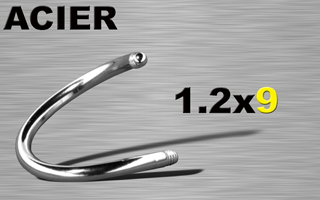 lot de 30 spiral acier 316l 1.2 x 9