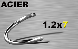 lot de 30 spiral acier 316l 1.2 x 7