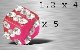 lot de 5 des acryliques roses 1.2 x 4 - multri strass cristal